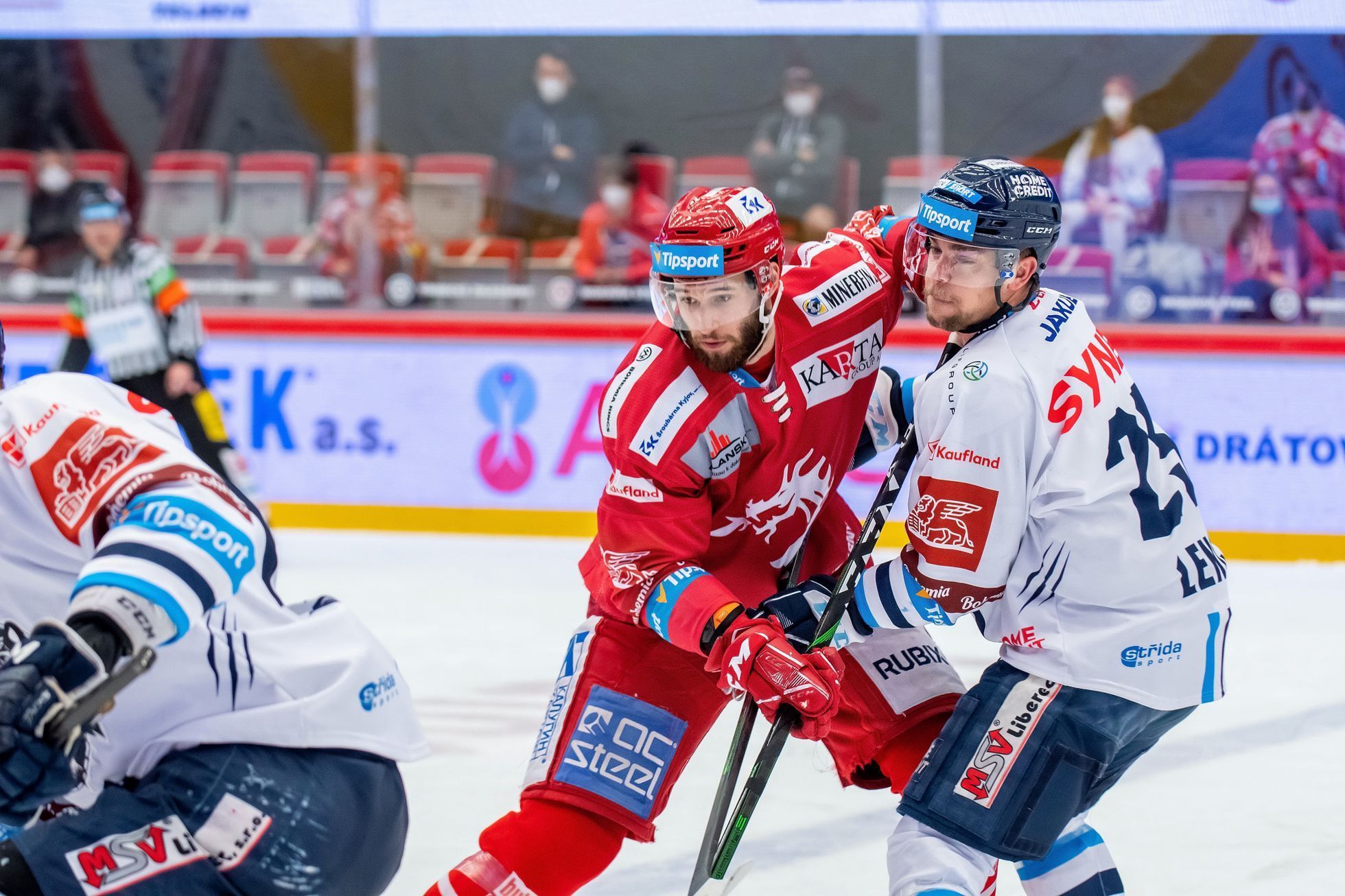 5. finále hokejové extraligy 2020/21, Třinec - Liberec: Daniel Kurovský a Radan Lenc