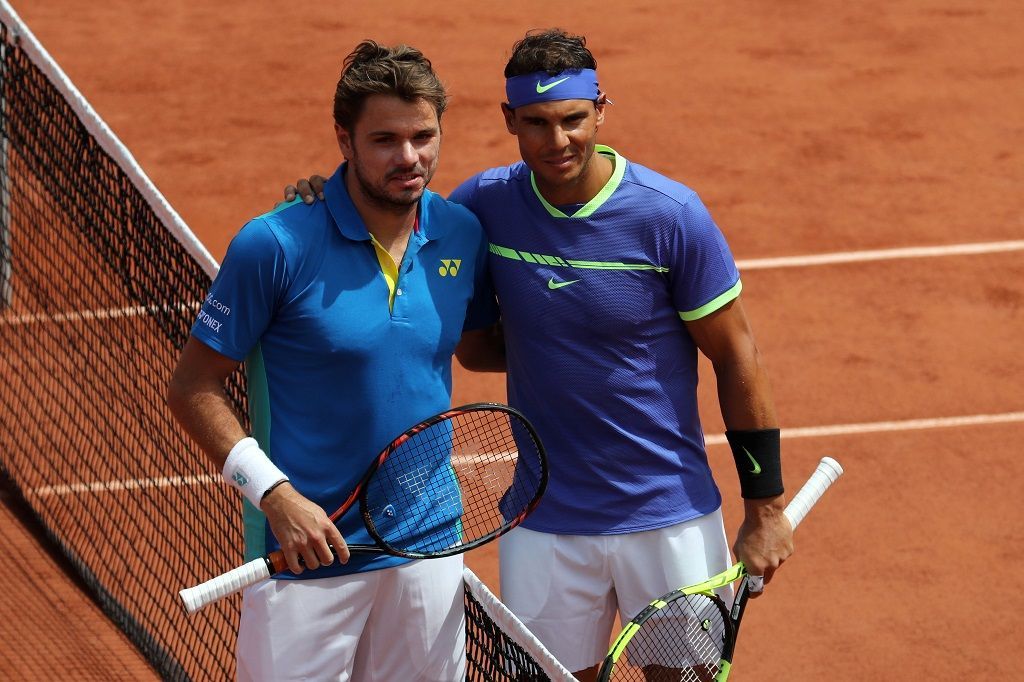 Stan Wawrinka a Rafael Nadal ve finále French Open 2017