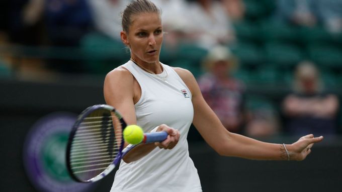 Karolína Plíšková ve čtvrtfinále Wimbledonu 2021