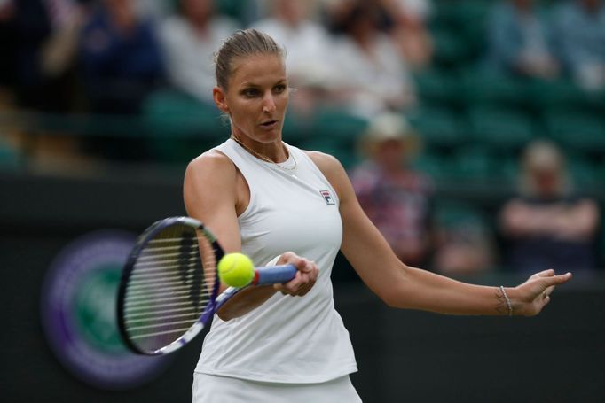 Karolína Plíšková ve čtvrtfinále Wimbledonu 2021