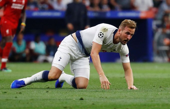 Harry Kane ve finále Ligy mistrů Tottenham - Liverpool