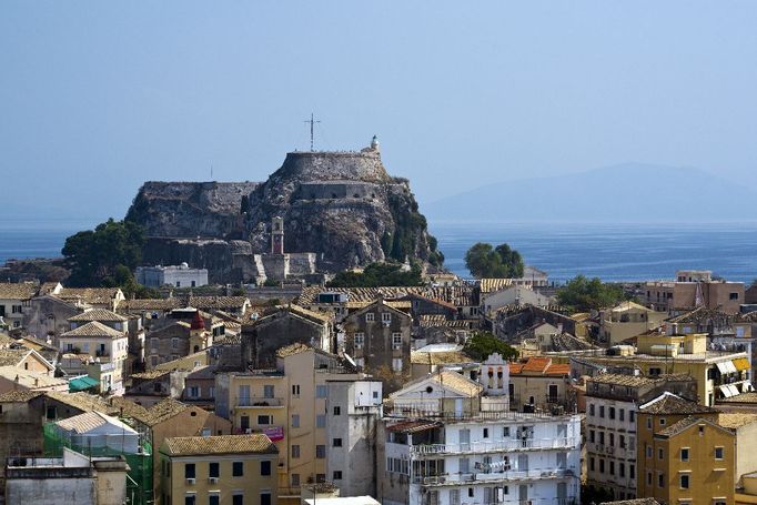 stará část hlavního korfského města Kerkyra, Řecko