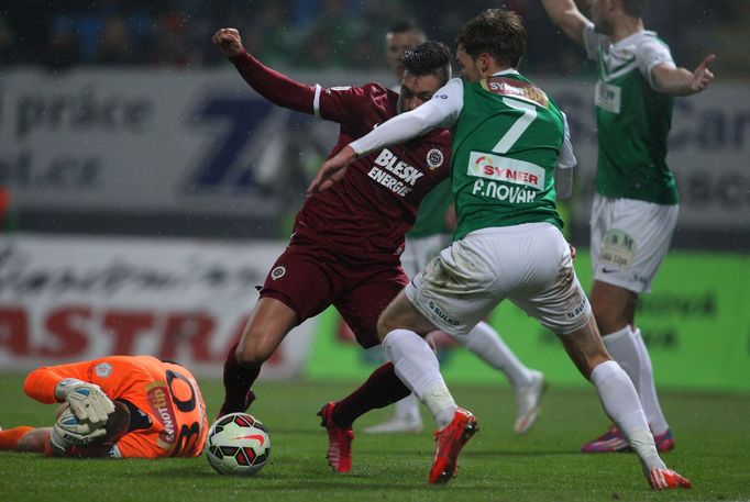 SL, Jablonec-Sparta: Vlastimil Hrubý, Filip Novák (7) - Václav Kadlec