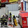 Zřícení budovy v centru Prahy