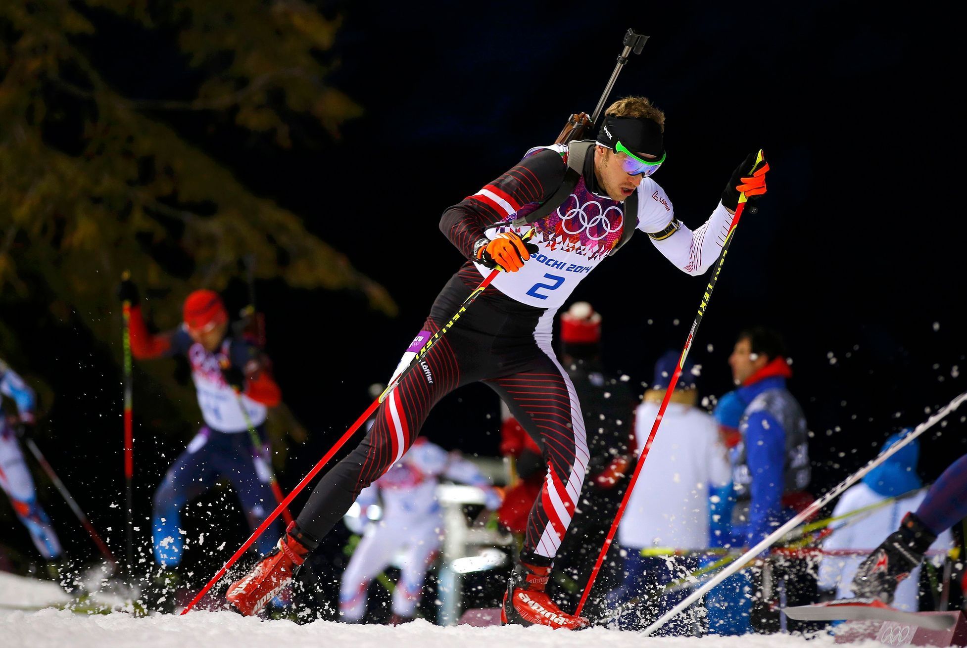 Soči 2014, biatlon, stíhačka: Dominik Landertinger