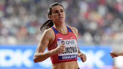 MS v atletice 2019, finále běhu 400 metrů překážek: Zuzana Hejnová