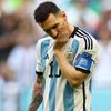Lionel Messi slaví gól v zápase Argentina - Saúdská Arábie na MS 2022
