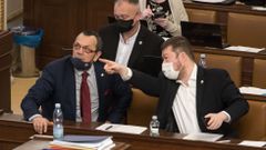 Poslanecká sněmovna - hlasování o důvěře vládě - Tomio Okamura, Jaroslav Foldyna