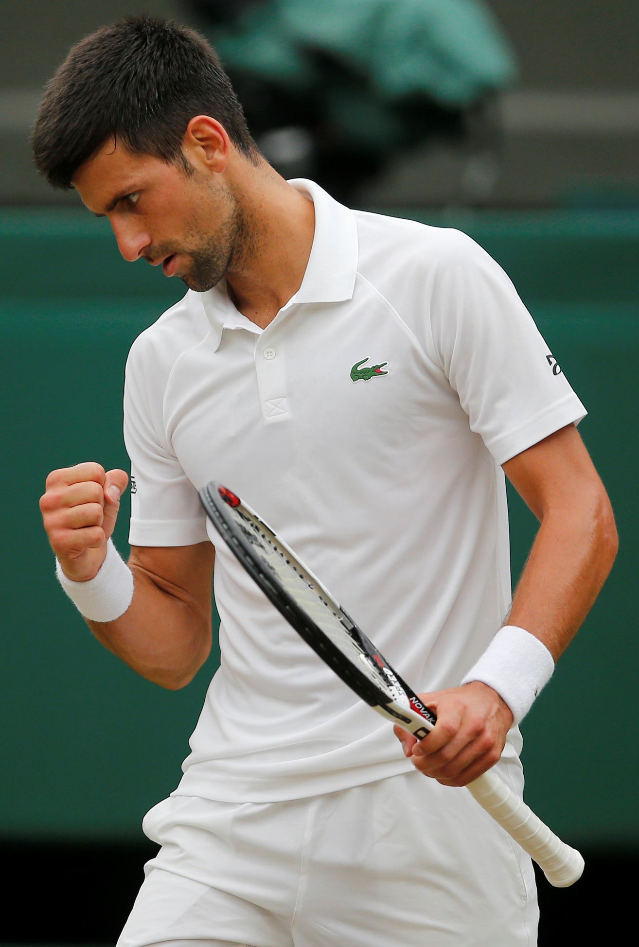 Novak Djokovič v osmifinále Wimbledonu 2017