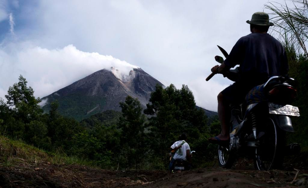 Výbuch sopky Merapi na indonéském ostrově Jáva