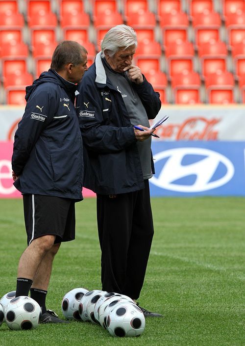 Trénink fotbalové reprezentace