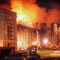 Windsor, hrad, letní sídlo britské královské rodiny, požár, historie, Velká Británie