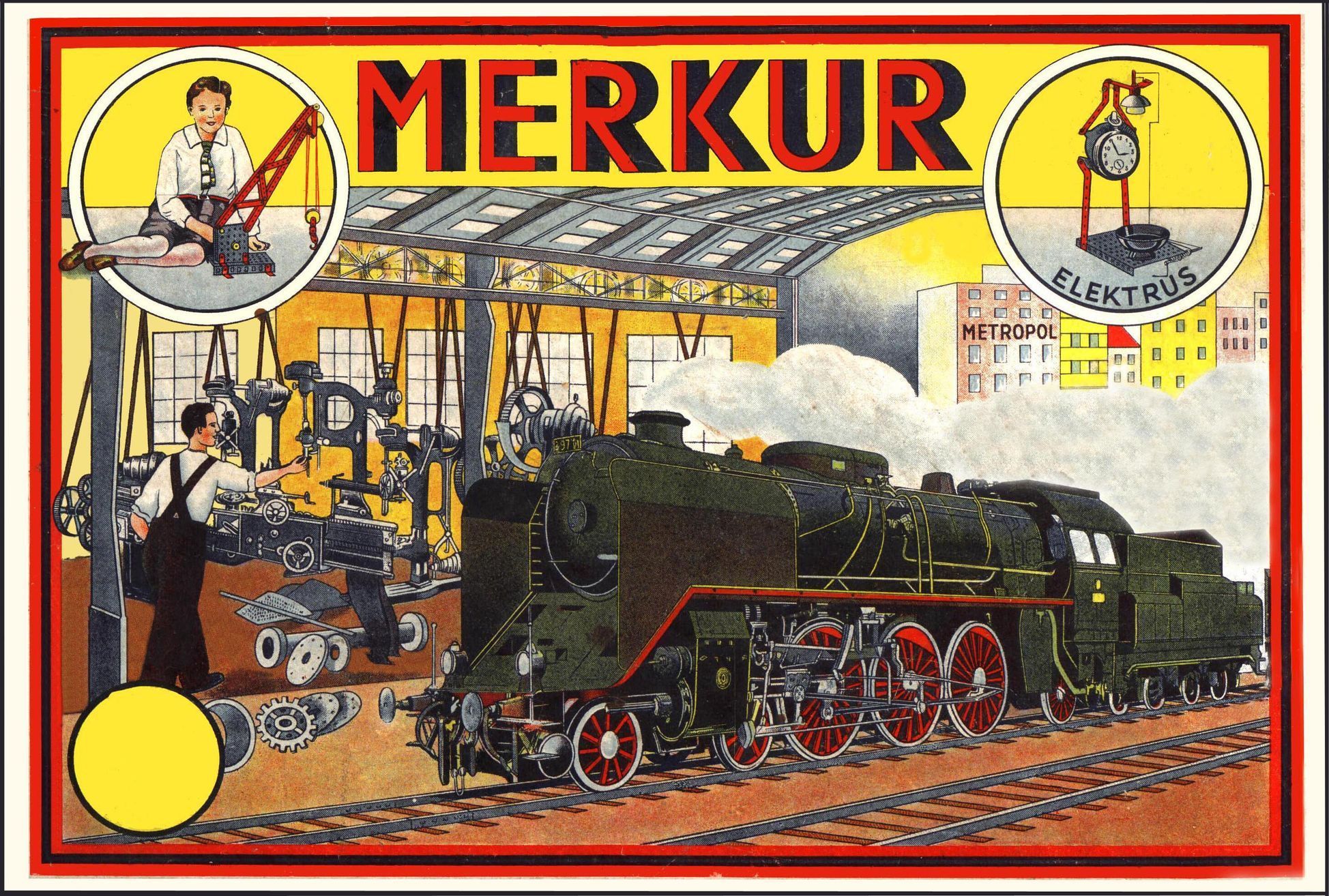 1938 obal stavebnice merkur