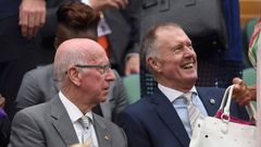 Wimbledon 2016: Sir Bobby Charlton a Geoff Hurst
