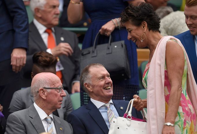 Wimbledon 2016: Sir Bobby Charlton a Geoff Hurst