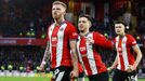 Soccer Football - Premier League - Sheffield United v West Ham United - Bramall Lane, Sheffield, Britain - January 21, 2024 Sheffield United's Oli McBurnie celebrates sco