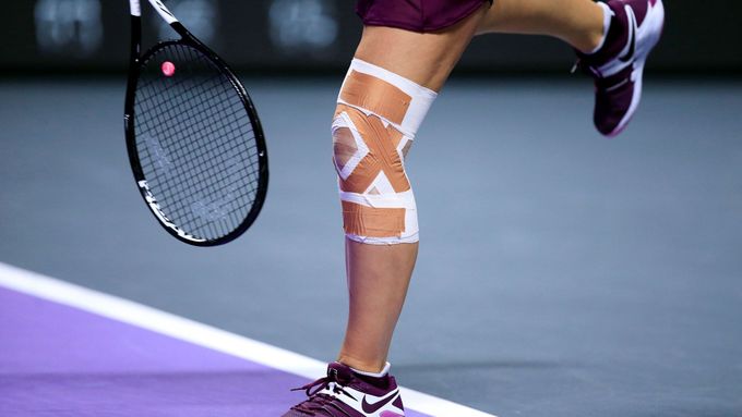 Zraněné koleno Bianky Andreescuové