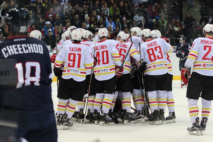 Hokejisté Slovanu Bratislava prohráli v zápase KHL s čínským klubem Kunlun Red Star po prodloužení.