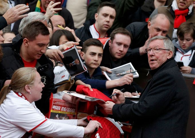 Fotbal, Premier League, Manchester United - Swansea City: loučení Alexe Fergusona