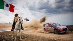 Thierry Neuville v Hyundai při Mexické rallye 2020