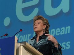 Eurokomisařka Vivian Redingová.
