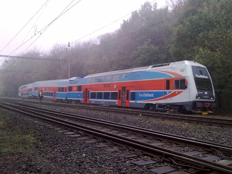Vykolejený vlak Ostrava