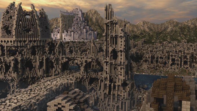 "Jako starat se o Versailles." Nadšenci roky staví ve hře Minecraft celou Středozem