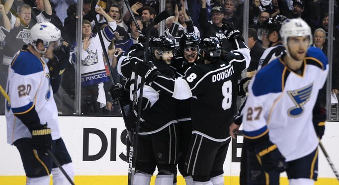 Kings - Blues, 3. zápas Stanley Cup (Kings, radost)