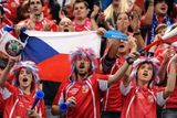 Florbalisty přijeli do Finska podpořit i desítky českých fanoušků.