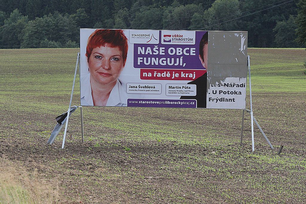 Předvolební plakáty v Liberci