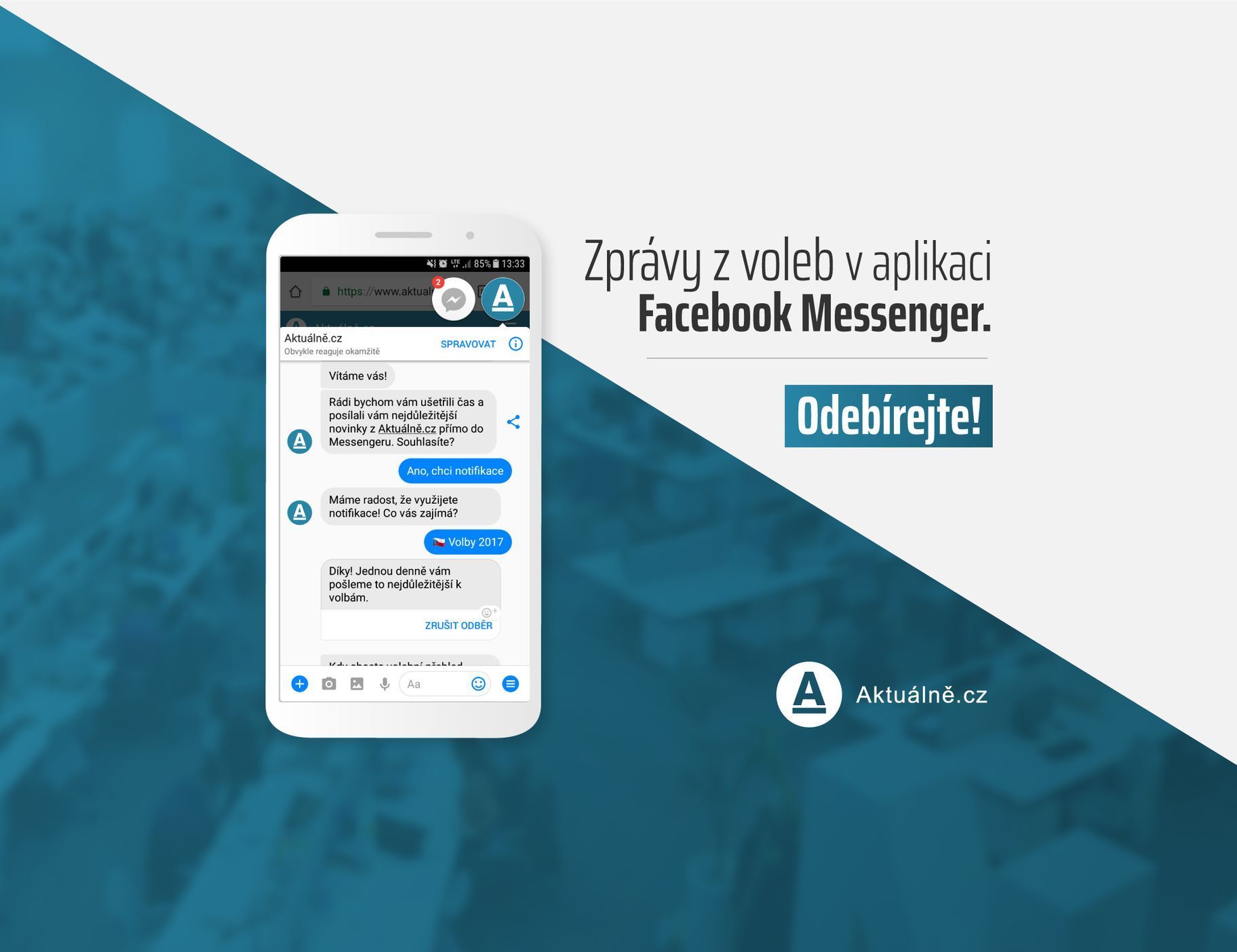 Aktuálně.cz - Facebook Messenger