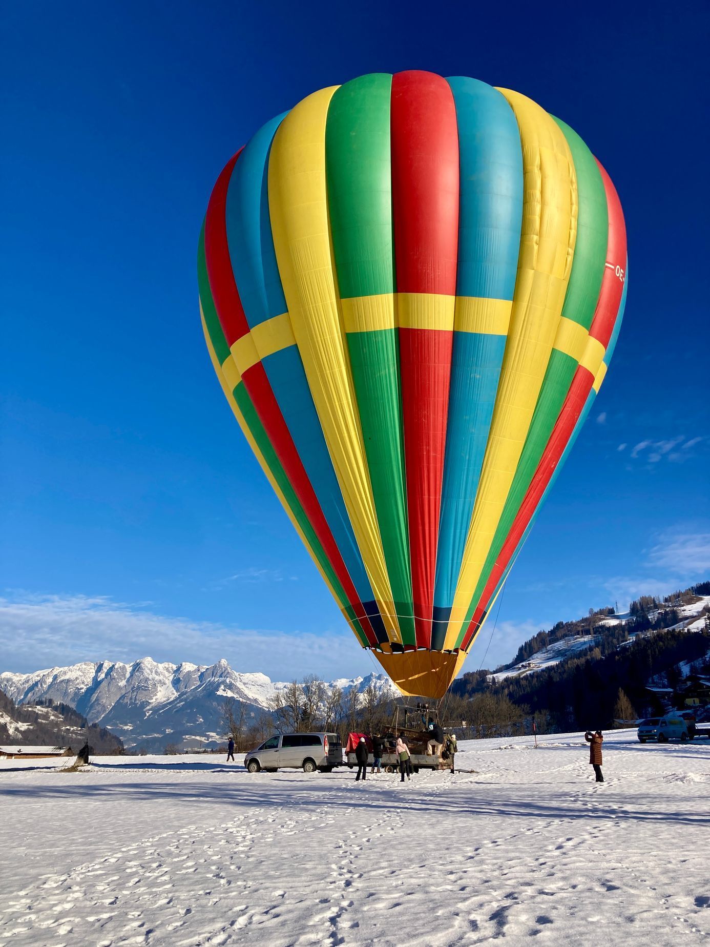 Zimní balonová fiesta Filzmoos