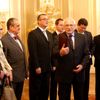 Zástupci trojkoalice u prezidenta Václava Klause