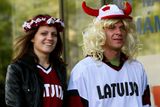Spokojenost ve tvářích. Pro Lotyše je hokej především zábava.