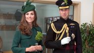 Den svatého Patrika slaví i britská královská rodina, vévodkyně Kate a princ William.