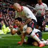 Liverpool's Suarez celebrates his goal against Manchester United with Skrtel during their English Premier League soccer match in Manchester