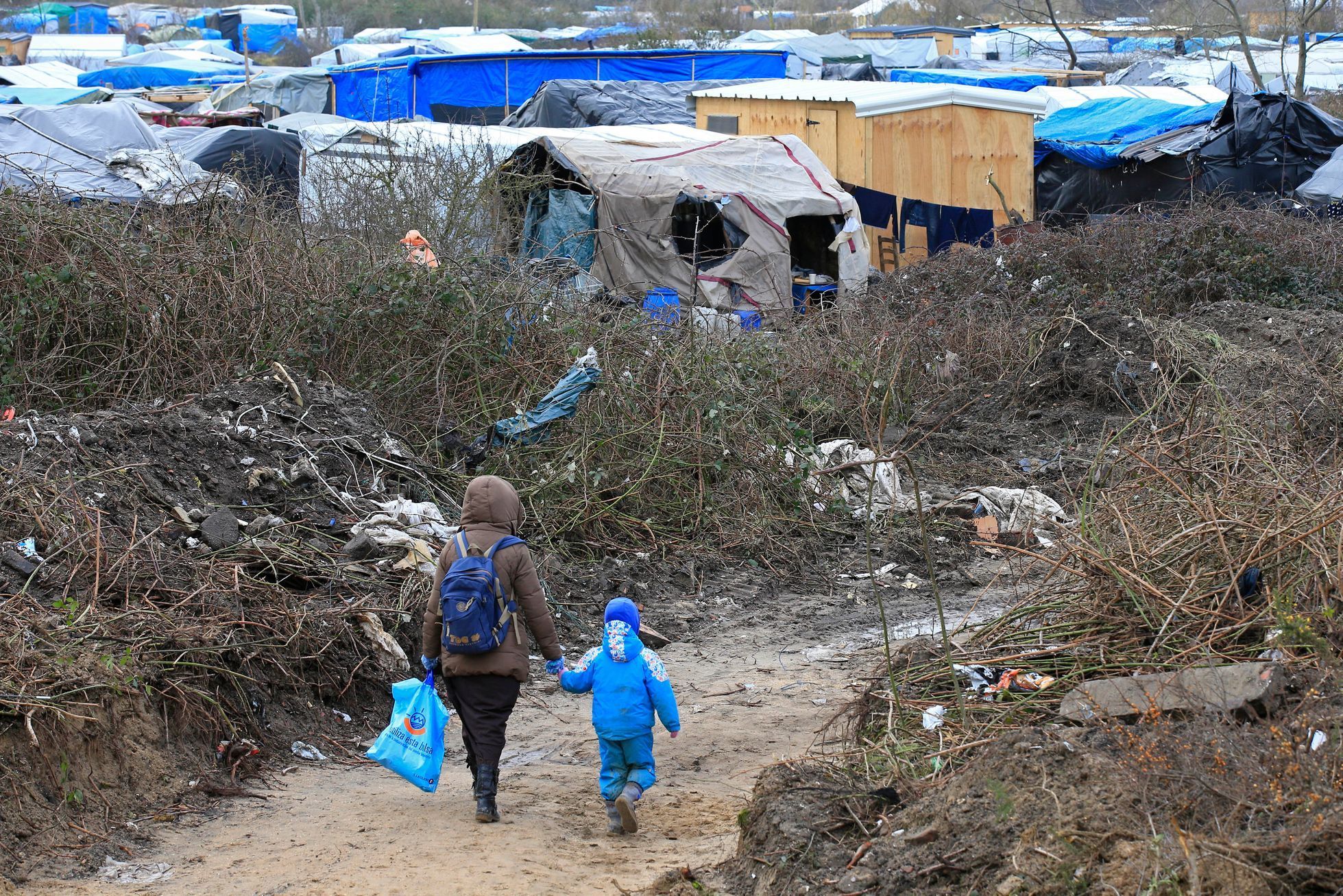 Calais - Džungle - únor