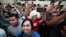 MMA - UFC 242 Open Workout - Khabib Nurmagomedov &amp; Dustin Poirier - Yas Mall, Abu Dhabi, United Arab Emirates - September 4, 2019  Fans react during the workout  REUT