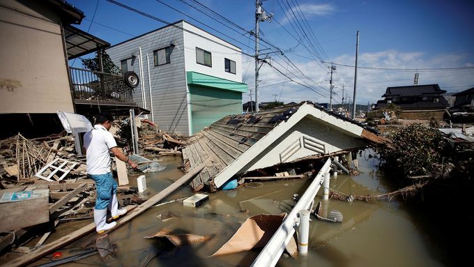 Japonsko po prudkých deštích postihly masivní záplavy. Červenec 2018.