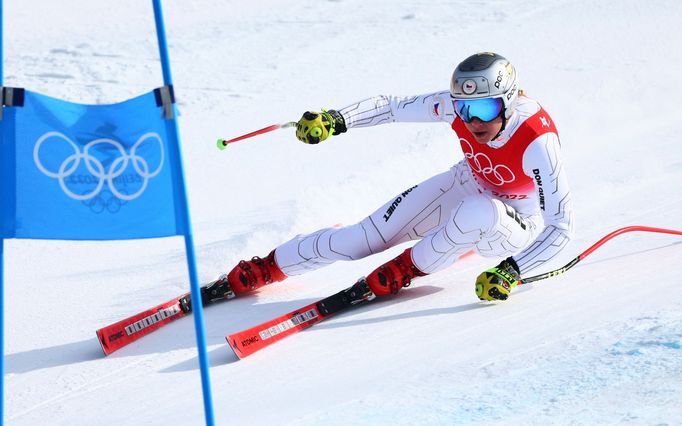 Ester Ledecká v super-G na ZOH 2022 v Pekingu