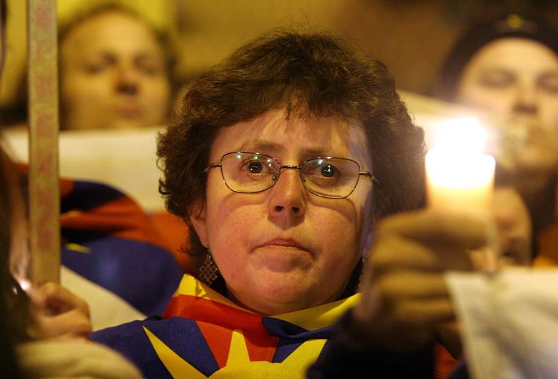 Demonstrace na podporu Tibetu