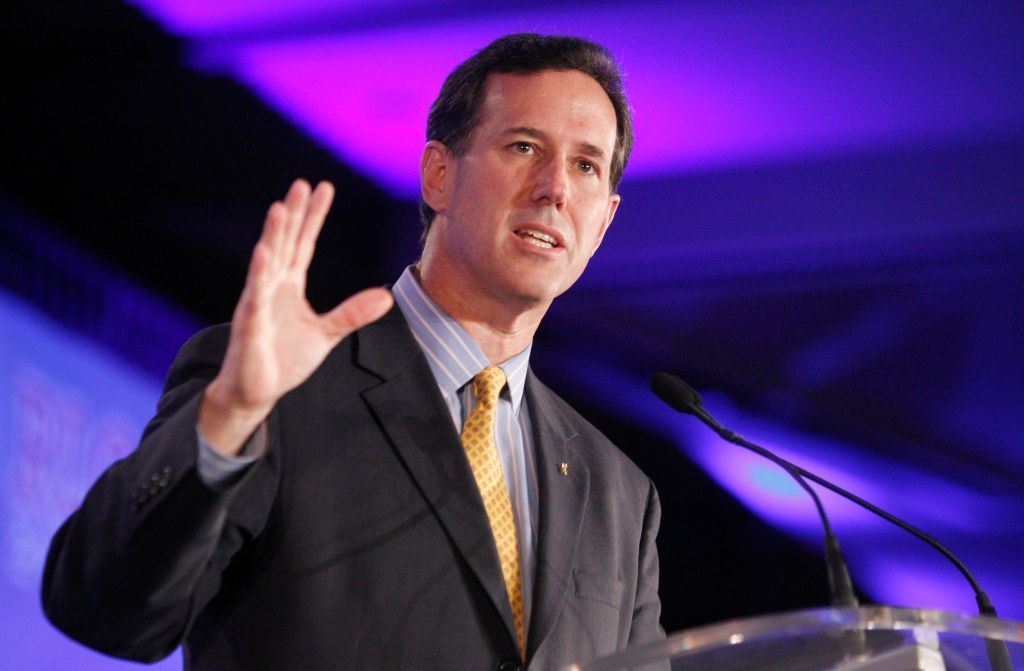 Republikánský kandidát na prezidenta Rick Santorum