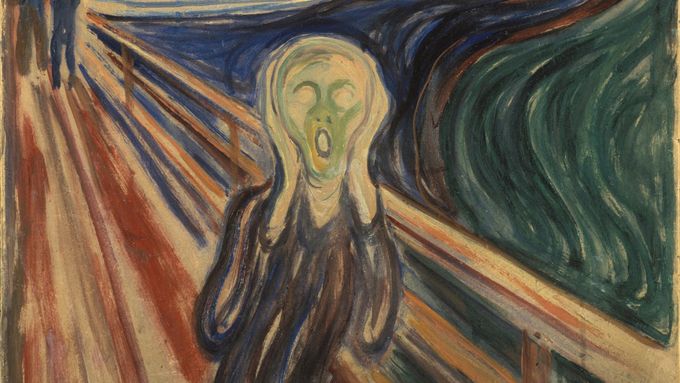 Munchův obraz Výkřik existuje ve čtyřech verzích, tato byla roku 2004 ukradena z Munchova muzea v Oslu a dva roky nato vrácena.