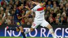 Fotbal: Barcelona - Paris St. Germain: Sergio  Busquets - Zlatan  Ibrahimovič