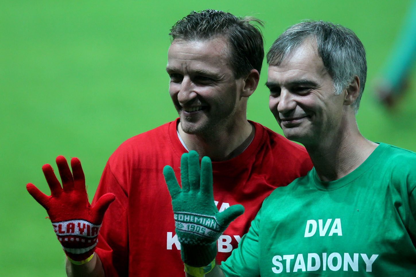 SL, Bohemians-Slavia: Vladimír Šmicer a Ivan Trojan