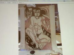 Dosud neznámý obraz německého umělce Ernsta Ludwiga Kirchnera "Melancholická dívka".