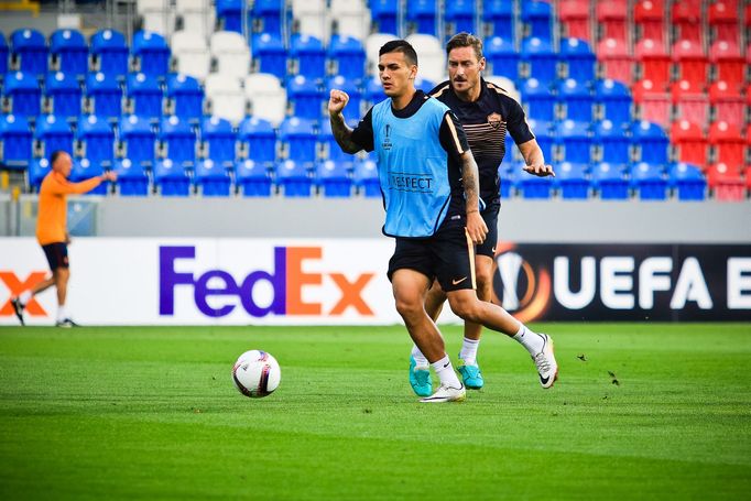 FC Viktoria Plzeň vs. AS Řím, tisková konference, trénink