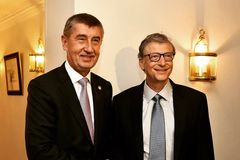 Babiš se sešel s Billem Gatesem. S miliardářem jednal o Africe a pozval ho do Prahy