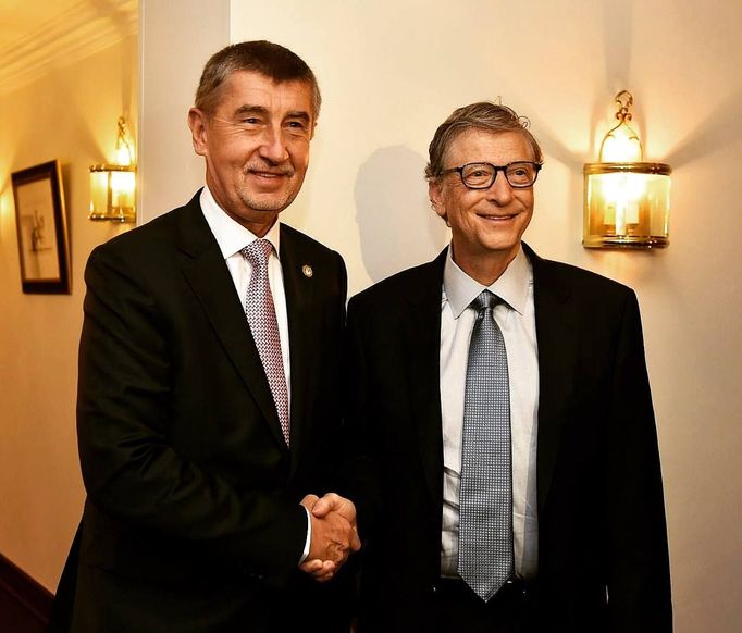 Andrej Babiš a Bill Gates