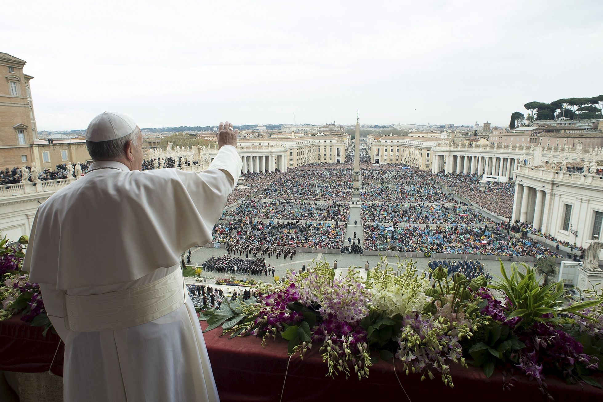 Papež František - Vatikán - Velikonoční Urbi et Orbi, 5. dubna 2015